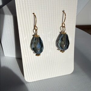 New Blue AB Briolette Earrings